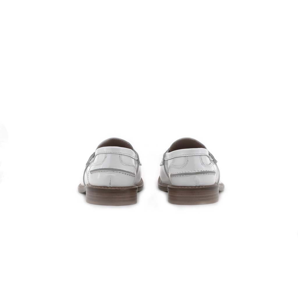 Club Style Mocassino Con Moneta Bianco